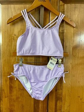 Salt Life Youth Girls Lavender Ribbed Bikini